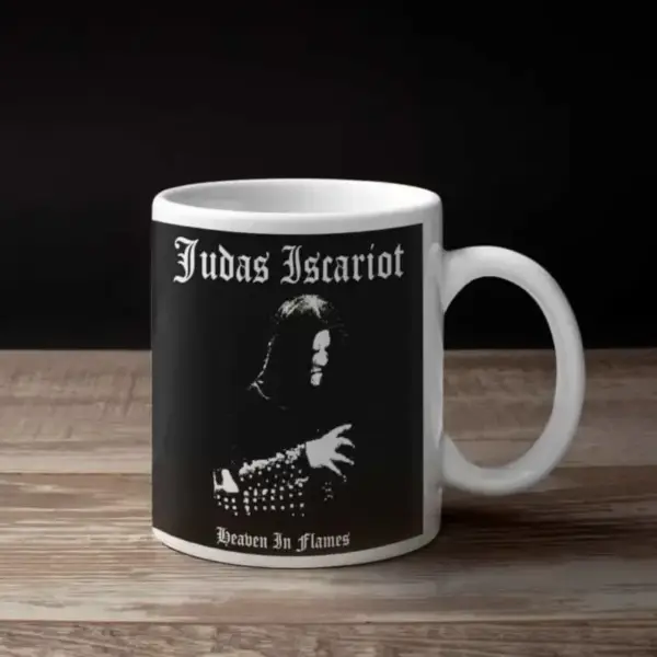 Judas Iscariot Coffee Mug, Judas Iscariot Heaven In Flames Coffee Mug