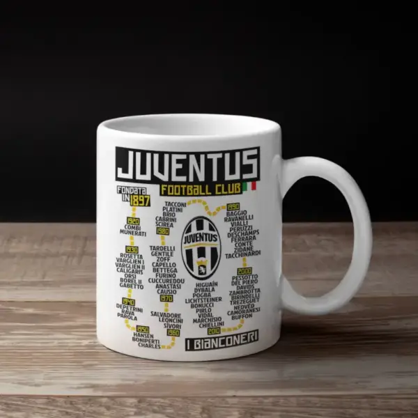 Juventus Coffee Mug, Juventus Football Club Timeline Mug