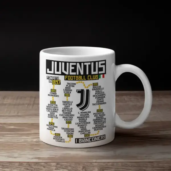 Juventus Coffee Mug, Juventus Football Club Timeline Mug