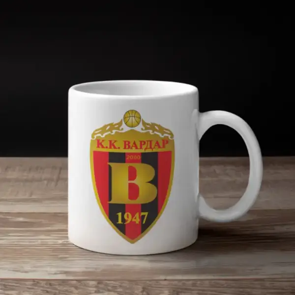 KK Vardar Coffee Mug, KK Vardar Logo Mug