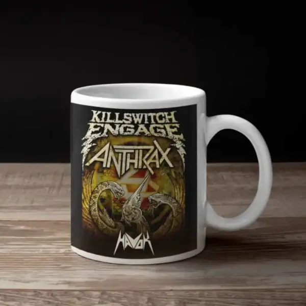 Killswitch Engage Coffee Mug, Killswitch Engage Anthrax Coffee Mug