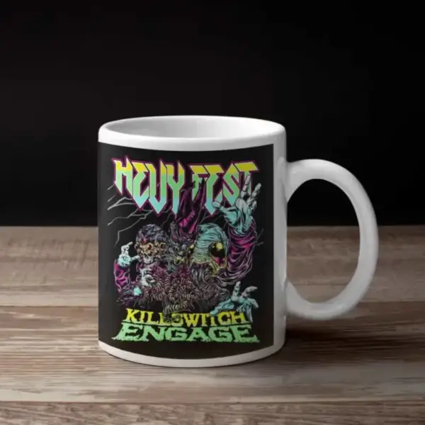Killswitch Engage Coffee Mug, Killswitch Engage Hevy Fest Coffee Mug