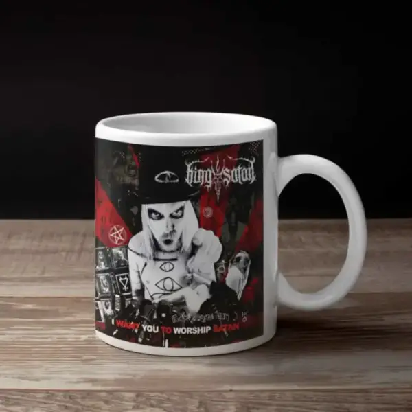 King Satan Coffee Mug, King Satan I Want You To Worship Satan Coffee Mug