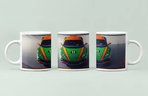 Lamborghini Coffee Mug, Lamborghini Huracan Evo GT Coffee Mug