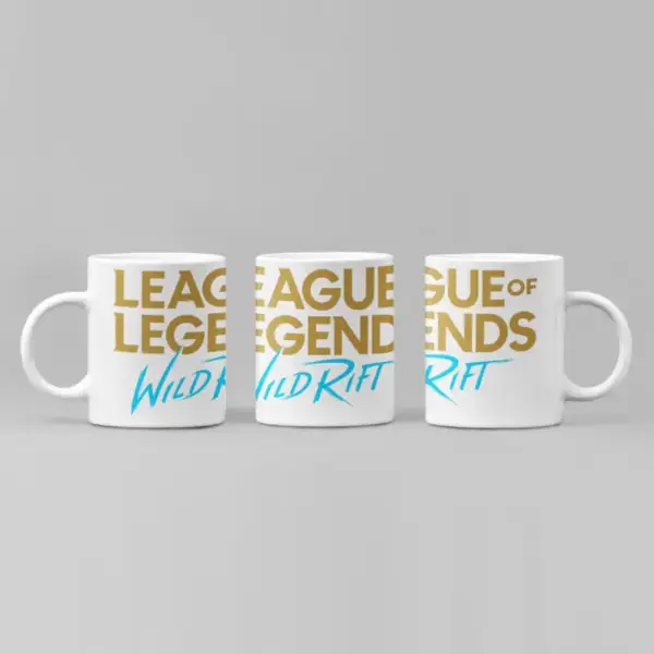 League of Legends Coffee Mug, Wild Rift Logo Mug