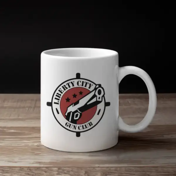 Liberty City Gun Club Coffee Mug, Liberty City Gun Club Logo Mug