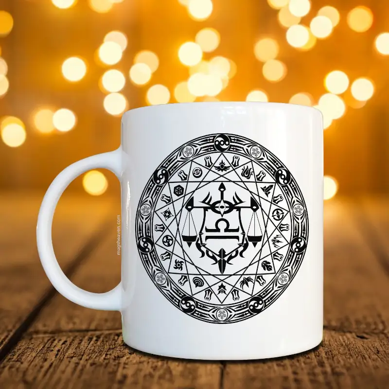 Libras Magic Circle Mug, Magic Circle Coffee Mug