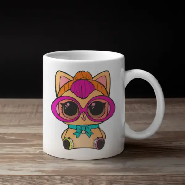 LoL Surprise Cat Coffee Mug, LoL Surprise Cat Mug