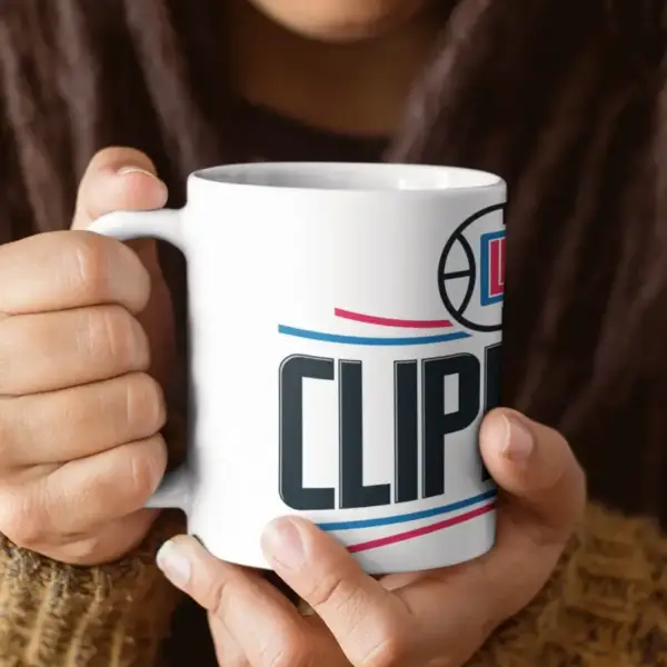 Los Angeles Clippers Coffee Mug, Los Angeles Clippers Logo Mug - Image 2