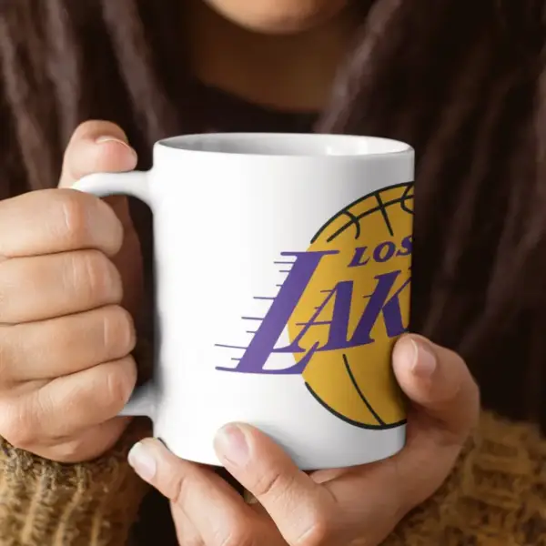 Los Angeles Lakers Coffee Mug, Los Angeles Lakers Logo Mug - Image 2