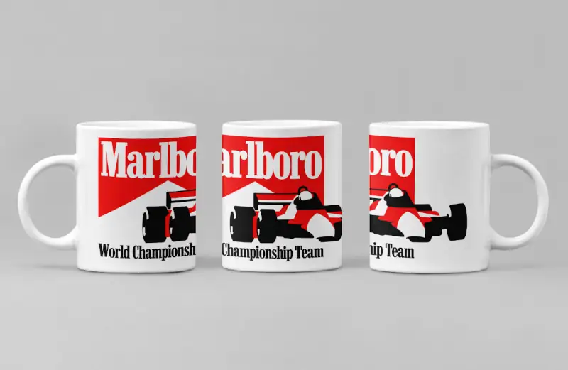 Marlboro World Championship Team Logo Coffee Mug