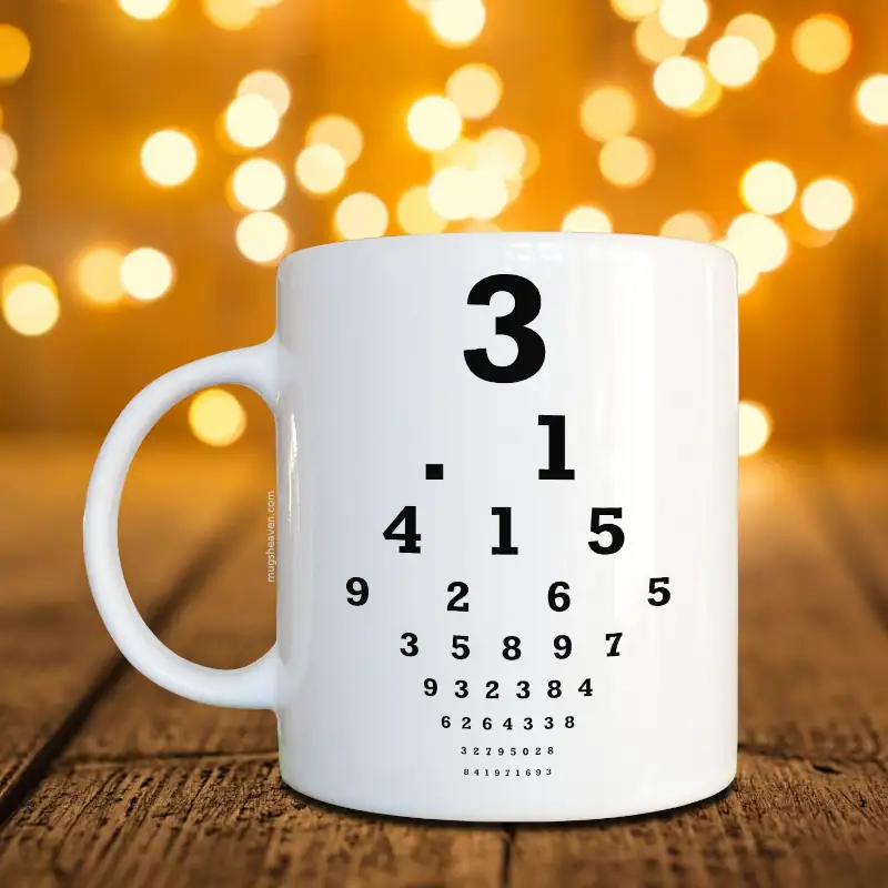 Mathematics Pi Constant Mug, Pi Constant Coffee Mug