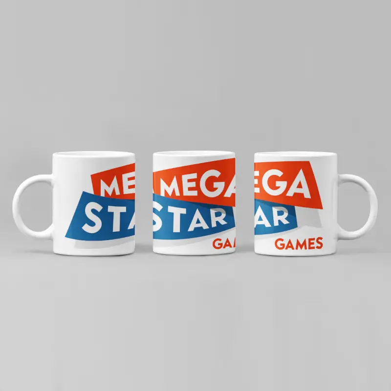 Mega Star Games Coffee Mug, Megastar Games Logo Mug
