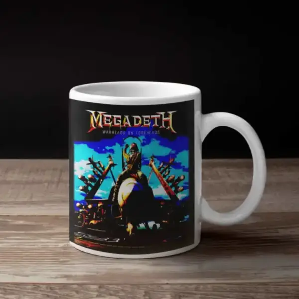 Megadeath Coffee Mug, Megadeath Warheads On Foreheads Coffee Mug