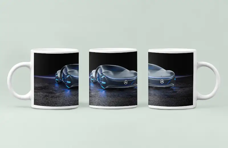Mercedes Coffee Mug, Mercedes Benz Vision AVTR Concept Mug