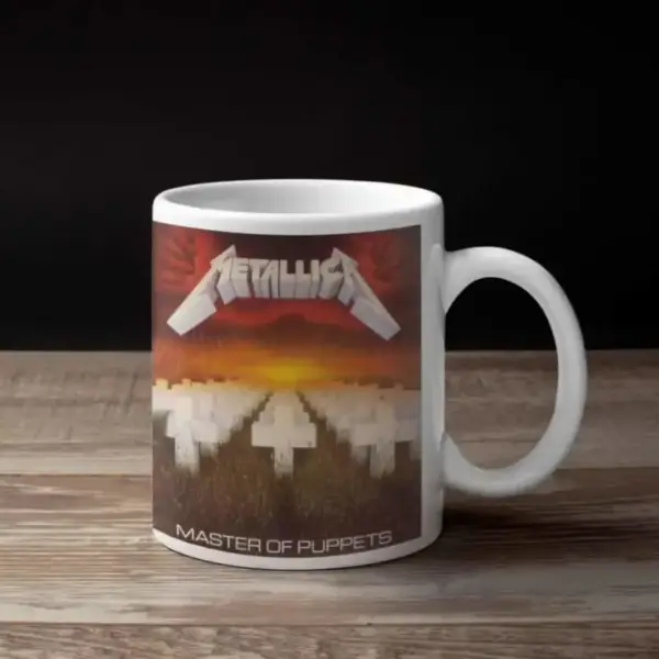 Metallica Coffee Mug, Metallica Master of Puppets Coffee Mug