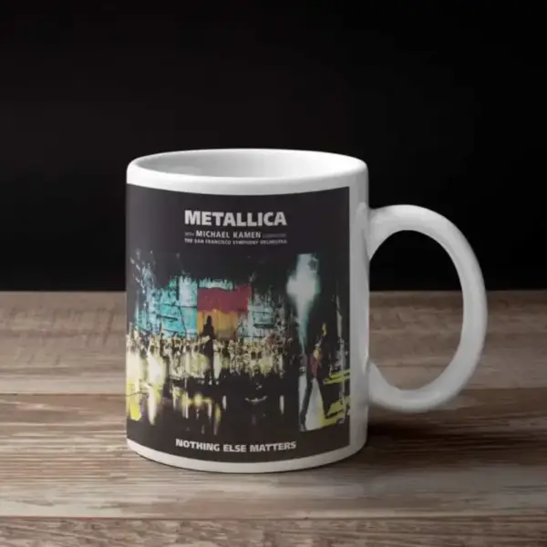 Metallica Coffee Mug, Metallica Nothing Else Matters Coffee Mug