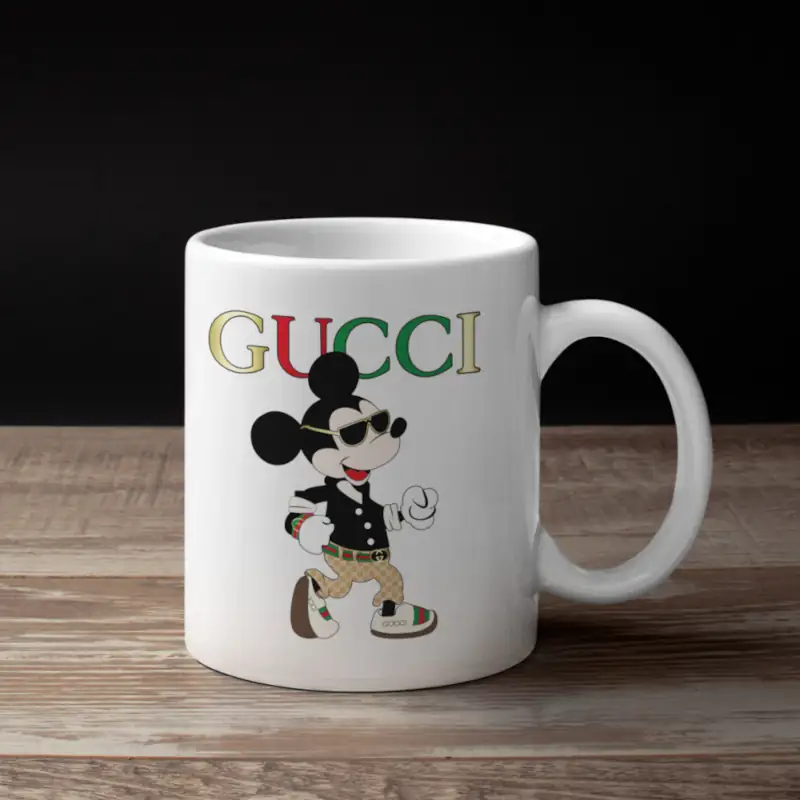 Mickey Gucci Coffee Mug, Mickey Gucci Mug