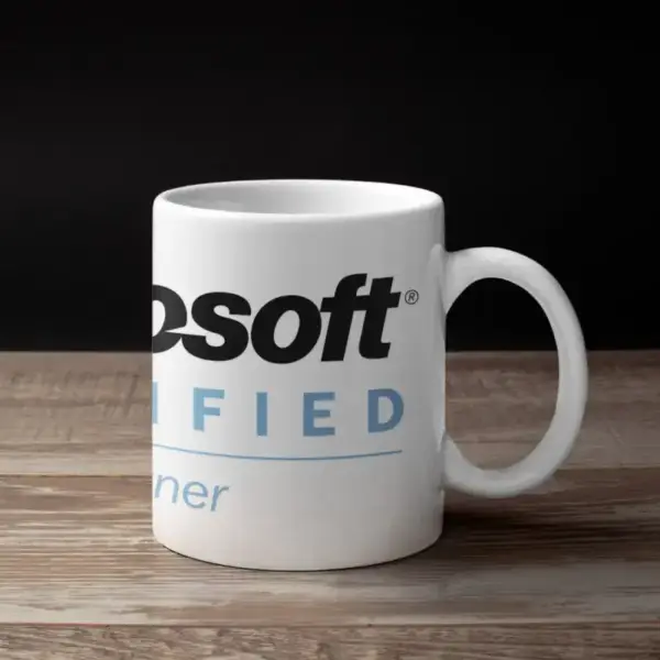 Microsoft Certified Partner Coffee Mug, Microsoft Certified Partner Logo Mug