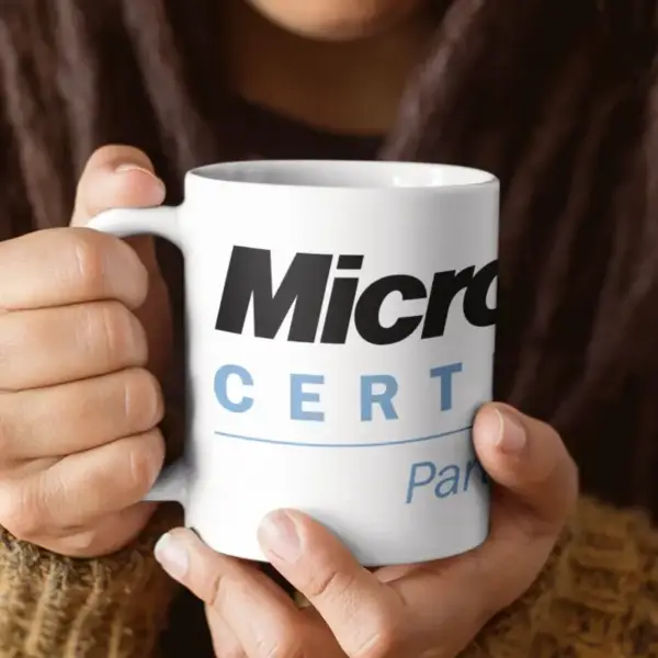 Microsoft Certified Partner Coffee Mug, Microsoft Certified Partner Logo Mug - Image 2