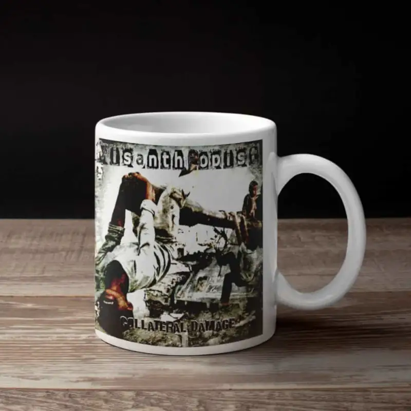 Misanthropist Coffee Mug, Misanthropist Collateral Damage Coffee Mug