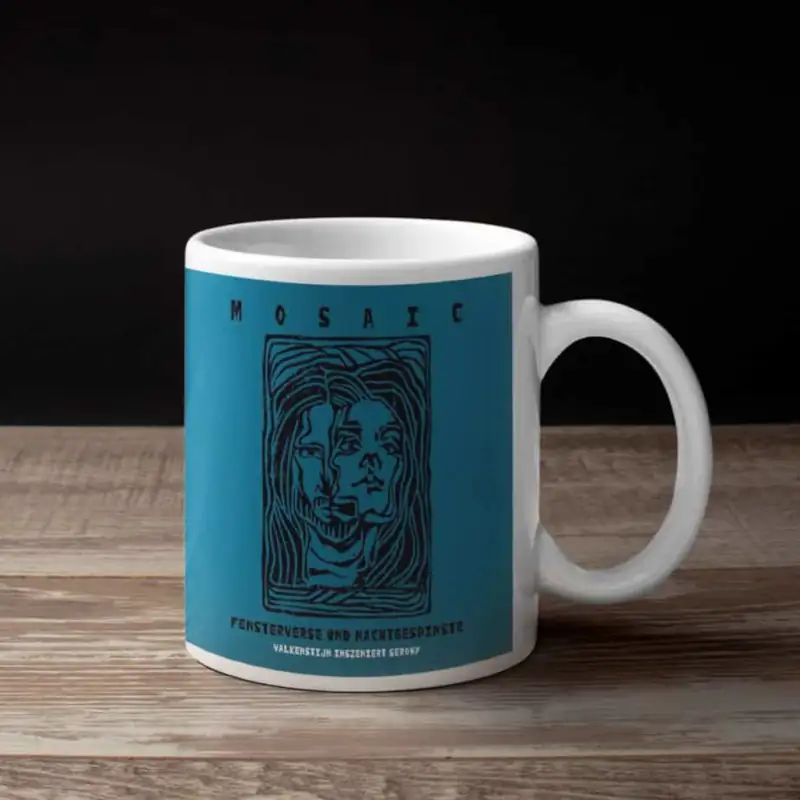Mosaic Coffee Mug, Mosaic Fensterverse und Nachtgespinste Coffee Mug