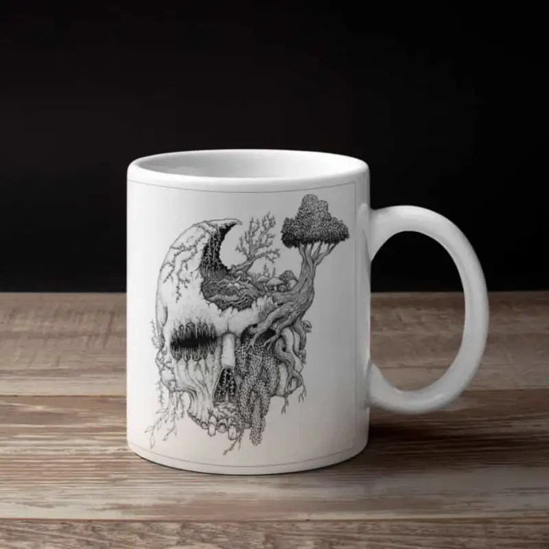Moss Upon The Skull Coffee Mug, Moss Upon The Skull In Vengeful Reverance Coffee Mug