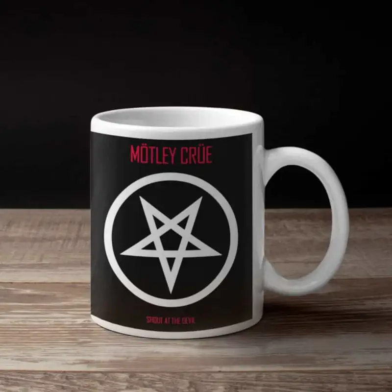 Motley Crue Coffee Mug, Motley Crue Shout At The Devil Coffee Mug