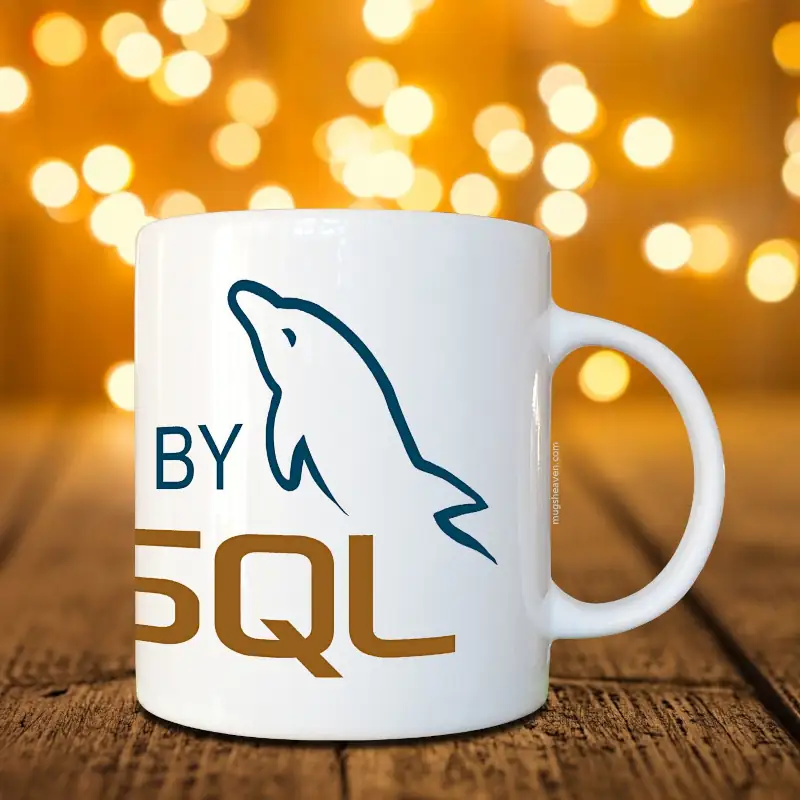 MySQL Mug, Powered by MySQL Coffee Mug - Image 2