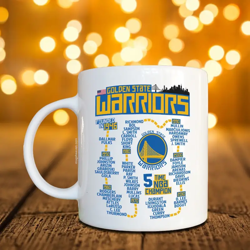 Golden State Warriors Mug, NBA Golden State Warriors Coffee Mug