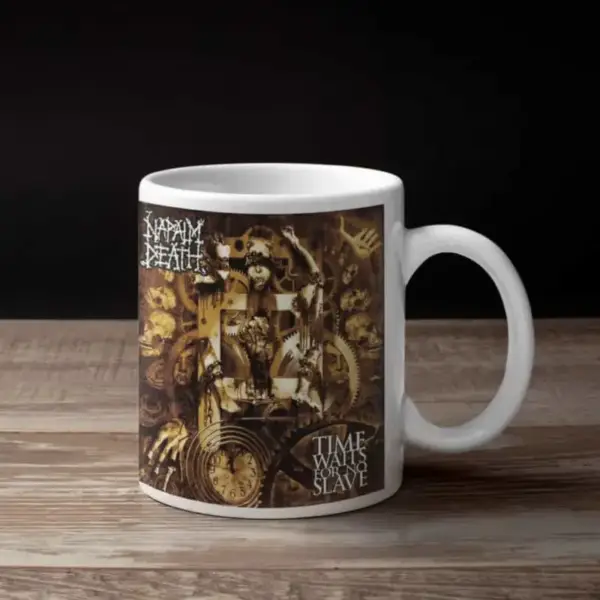 Napalm Death Coffee Mug, Napalm Death Time Waits For No Slave Coffee Mug