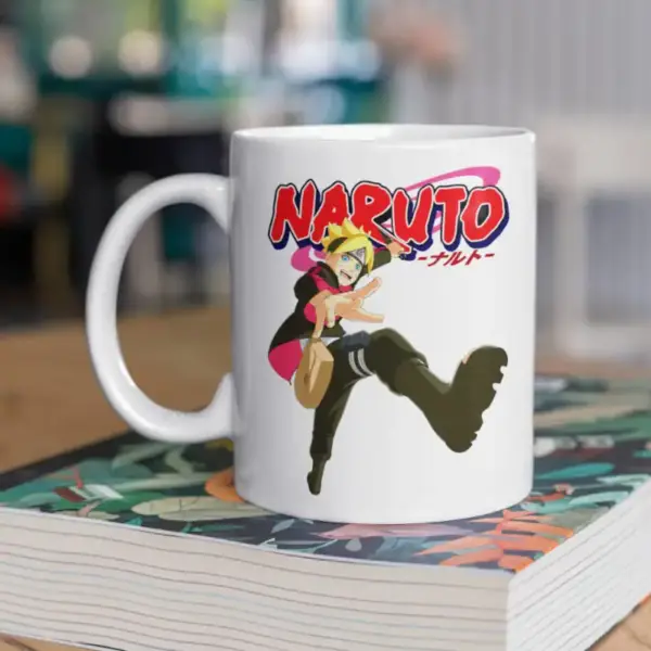 Naruto Manga Coffee Mug, Naruto Boruto Uzumaki Coffee Mug