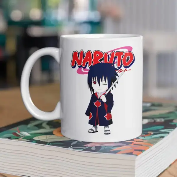 Naruto Manga Coffee Mug, Naruto Chibi Akatsuki Sasuke Coffee Mug