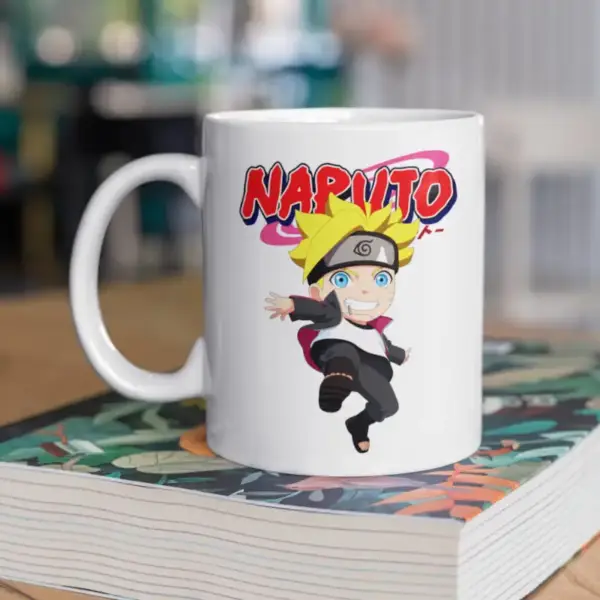 Naruto Manga Coffee Mug, Naruto Chibi Boruto Uzumaki Coffee Mug