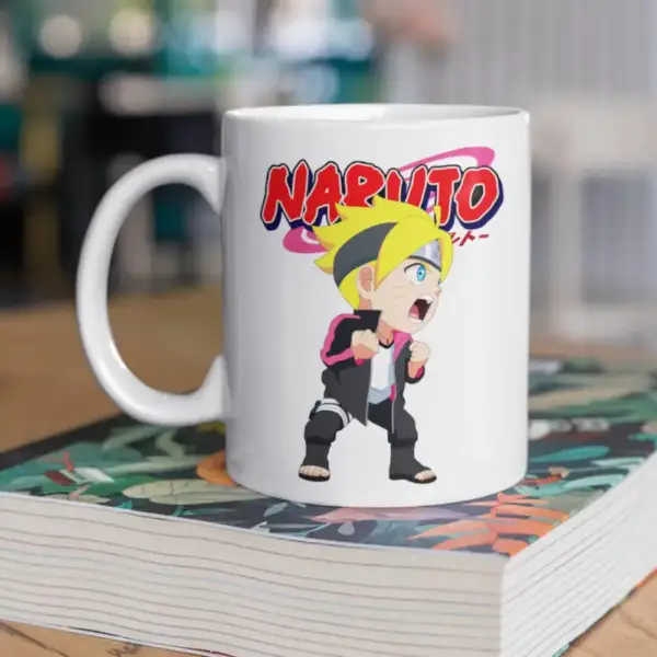 Naruto Manga Coffee Mug, Naruto Chibi Boruto Uzumaki Coffee Mug