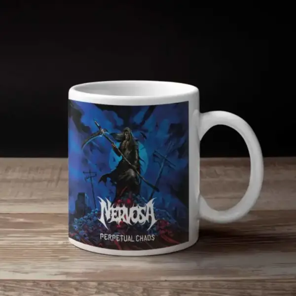 Nervosa Coffee Mug, Nervosa Perpetual Chaos Coffee Mug