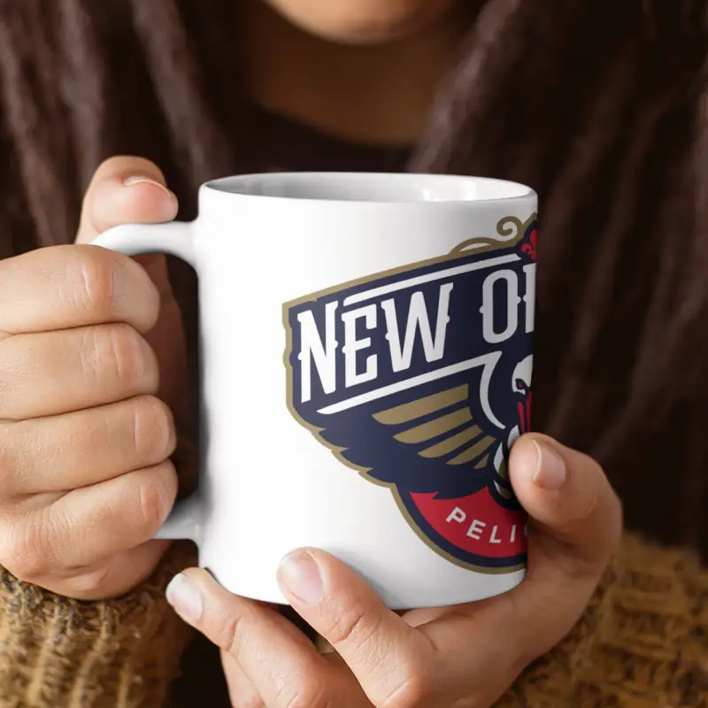 New Orleans Pelicans Coffee Mug, New Orleans Pelicans Logo Mug - Image 2