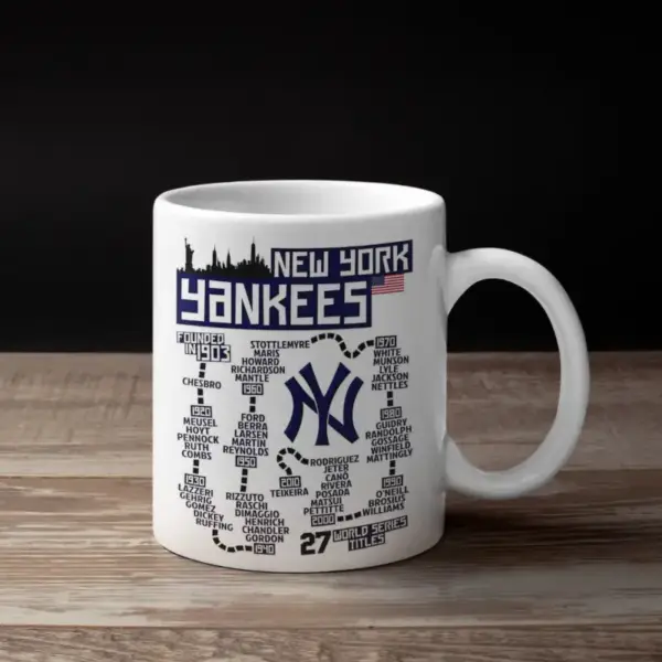 New York Yankees Coffee Mug, New York Yankees Timeline Mug