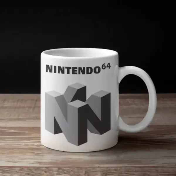 Nintendo 64 Coffee Mug, Nintendo 64 Logo Mug