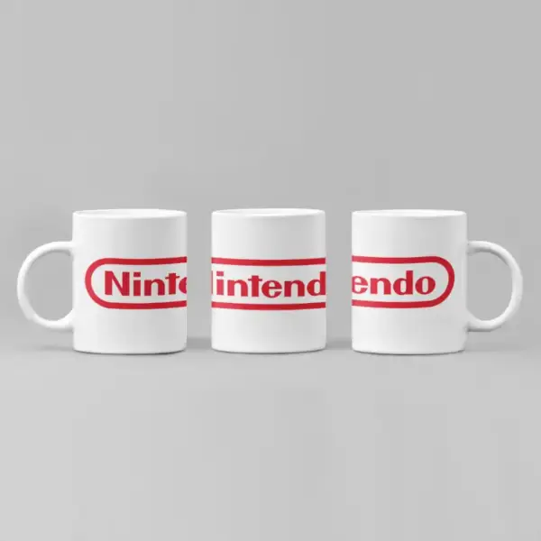 Nintendo Coffee Mug, Nintendo Red Logo Mug