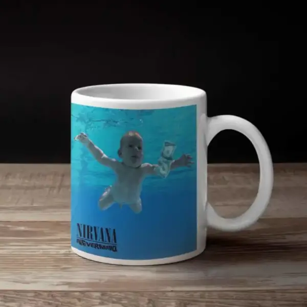 Nirvana Coffee Mug, Nirvana Nevermind Coffee Mug
