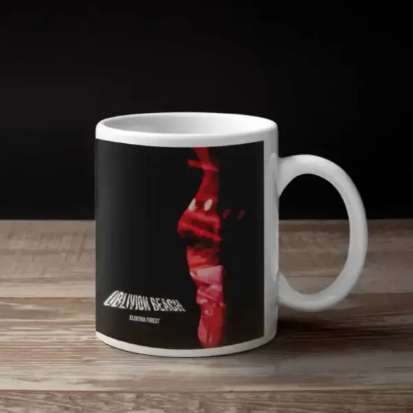 Oblivion Beach Coffee Mug, Oblivion Beach Elektrik Forest Coffee Mug