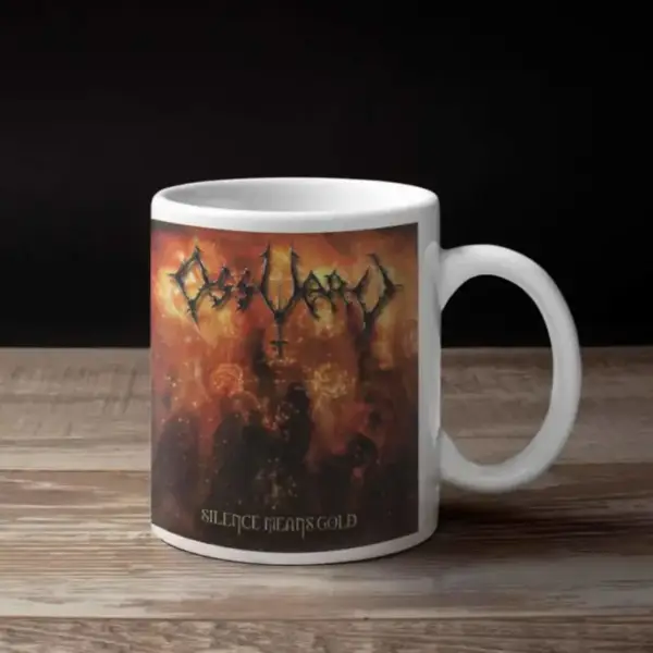Ossuary Coffee Mug, Ossuary Silence Means Gold Coffee Mug