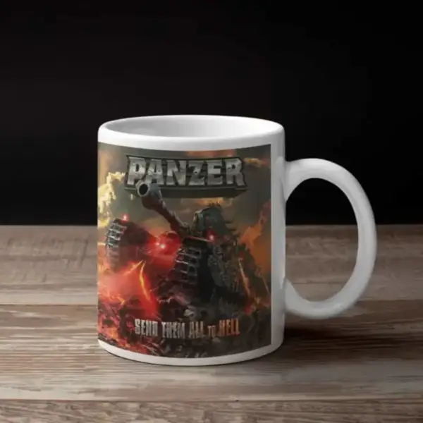 Panzer Coffee Mug, Panzer Send Them All To Hell Coffee Mug