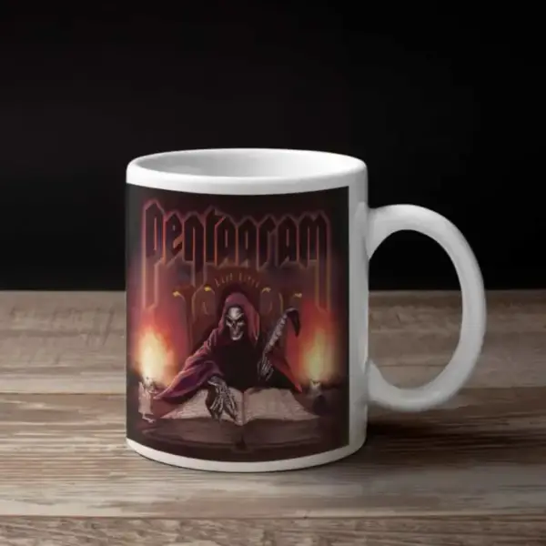 Pentagram Coffee Mug, Pentagram Last Rites Coffee Mug