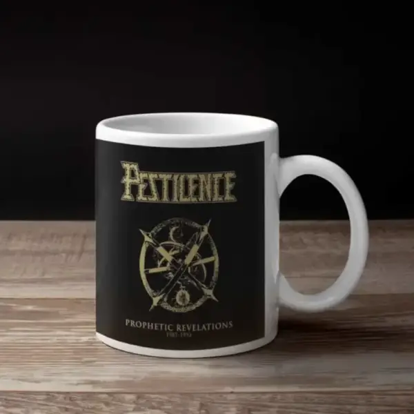 Pestilence Coffee Mug, Pestilence Prophetic Revelations Coffee Mug