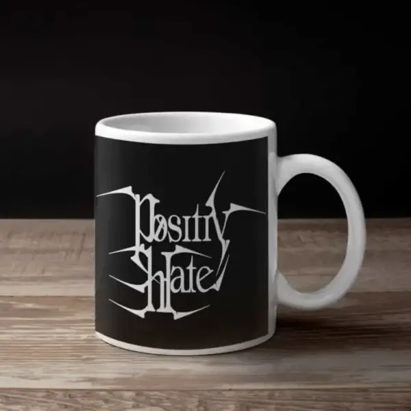 Positiv Hate Coffee Mug, Positiv Hate Logo Coffee Mug