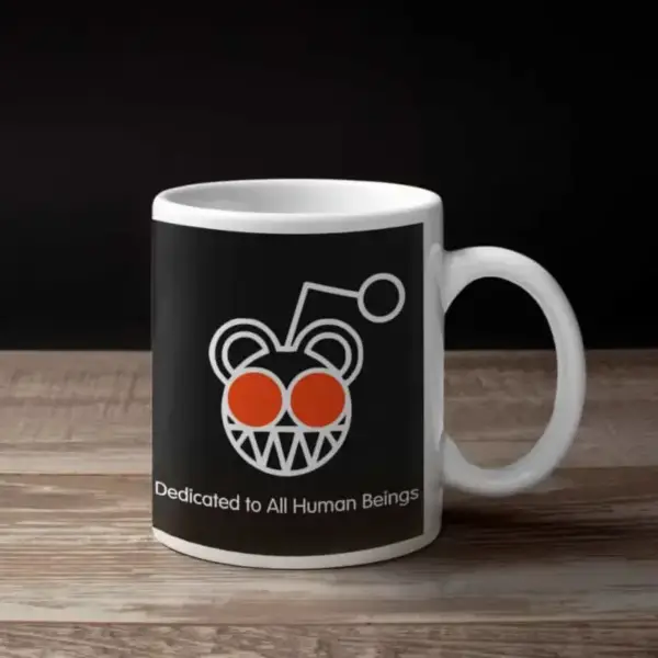 Radiohead Coffee Mug, Radiohead Dedicated to All Human Beings Coffee Mug