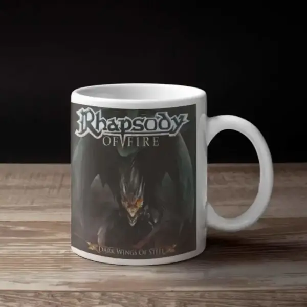 Rhapsody of Fire Coffee Mug, Rhapsody of Fire Dark Wings of Steel Coffee Mug