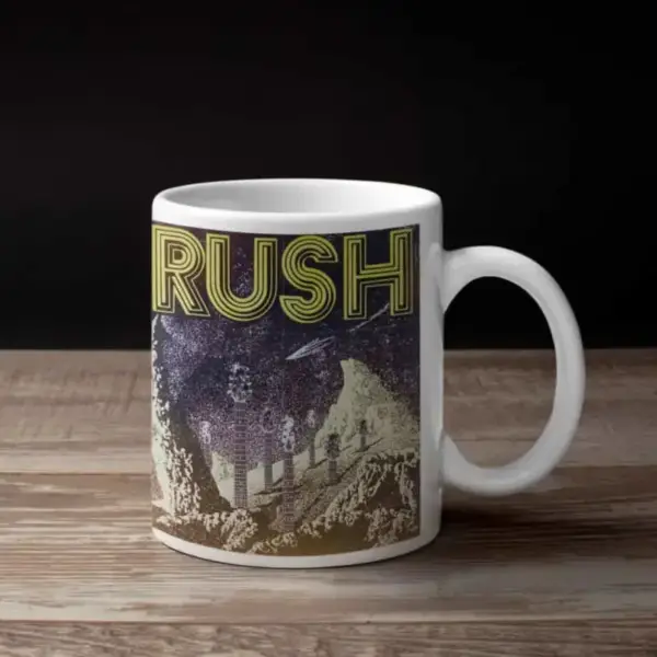 Rush Coffee Mug, Rush 1976 El Paso Concert Coffee Mug